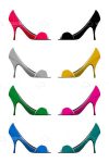 Colourful High Heel Shoes Set